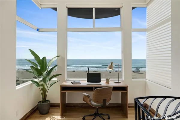 a view of a workspace with a window