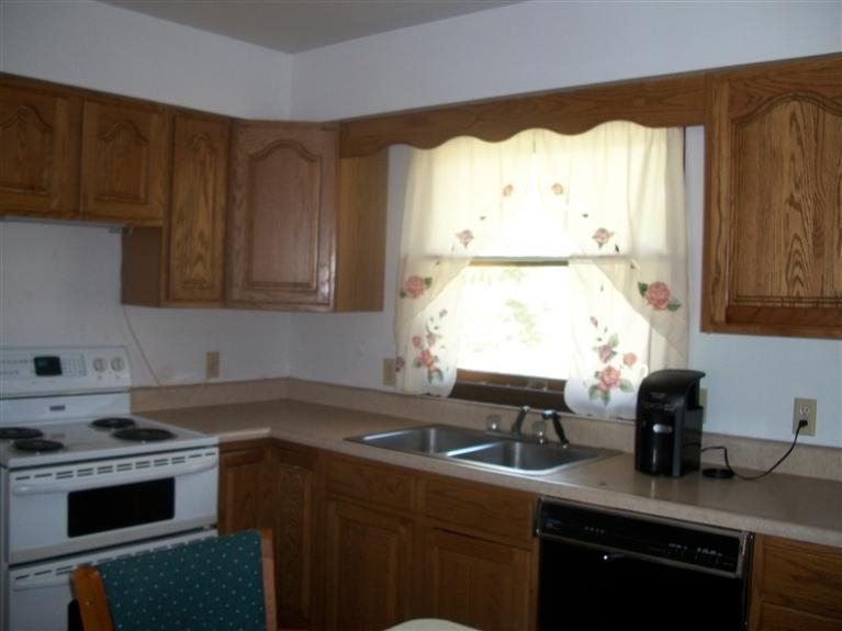11474 Chateau Lane Demotte, IN 46310 - Photo 7 of 10 a kitchen with a sink stove and cabinets