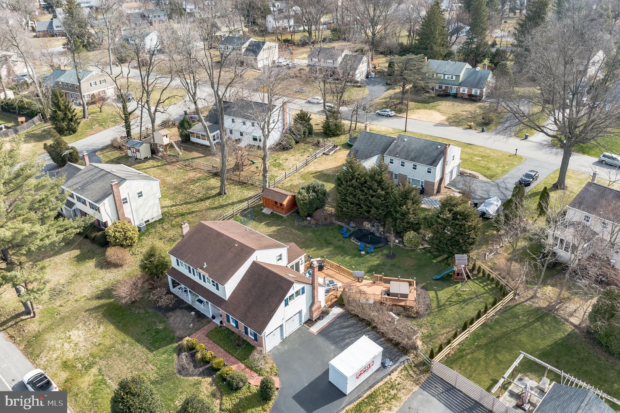 602 Brookhaven Road Wallingford, PA 19086 - Photo 51 of 60 Aerial Of Home 1