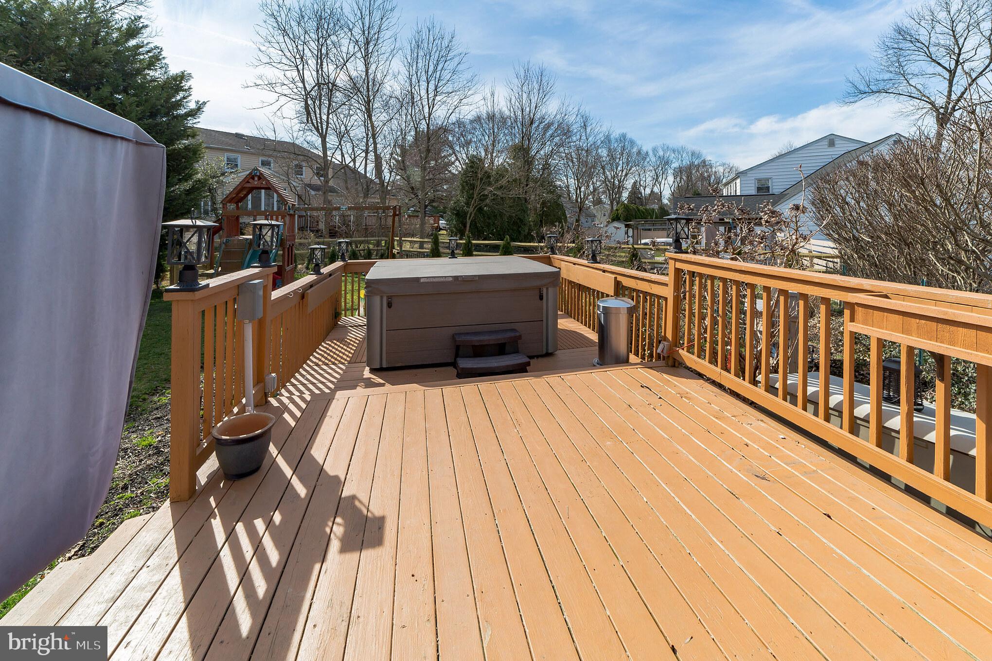 602 Brookhaven Road Wallingford, PA 19086 - Photo 7 of 60 Deck with Hot Tub Area