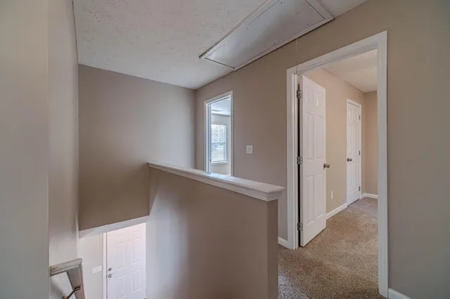 a view of hallway with window