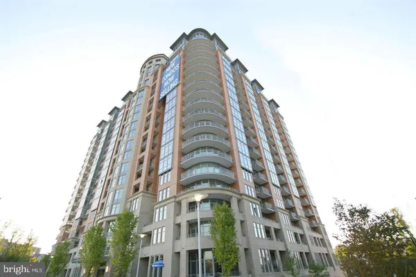 a view of a tall building