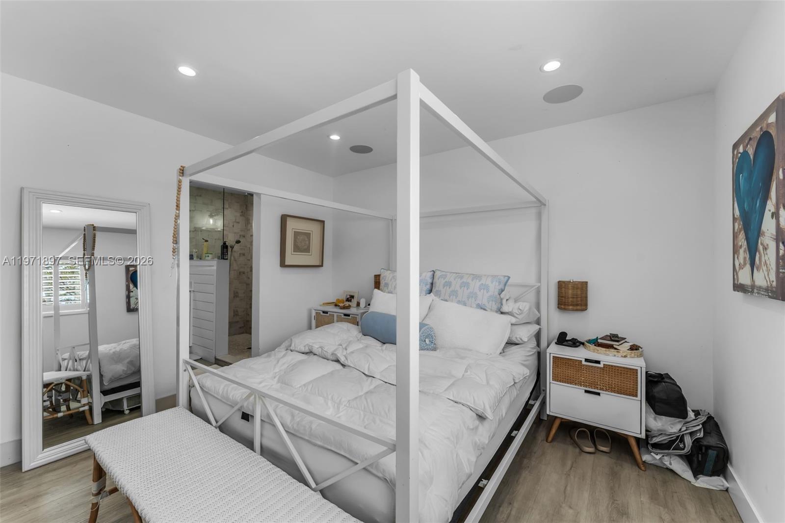 8311 Southwest 47th Street Miami, FL 33155 - Photo 28 of 48 a room with a bed and wooden floor