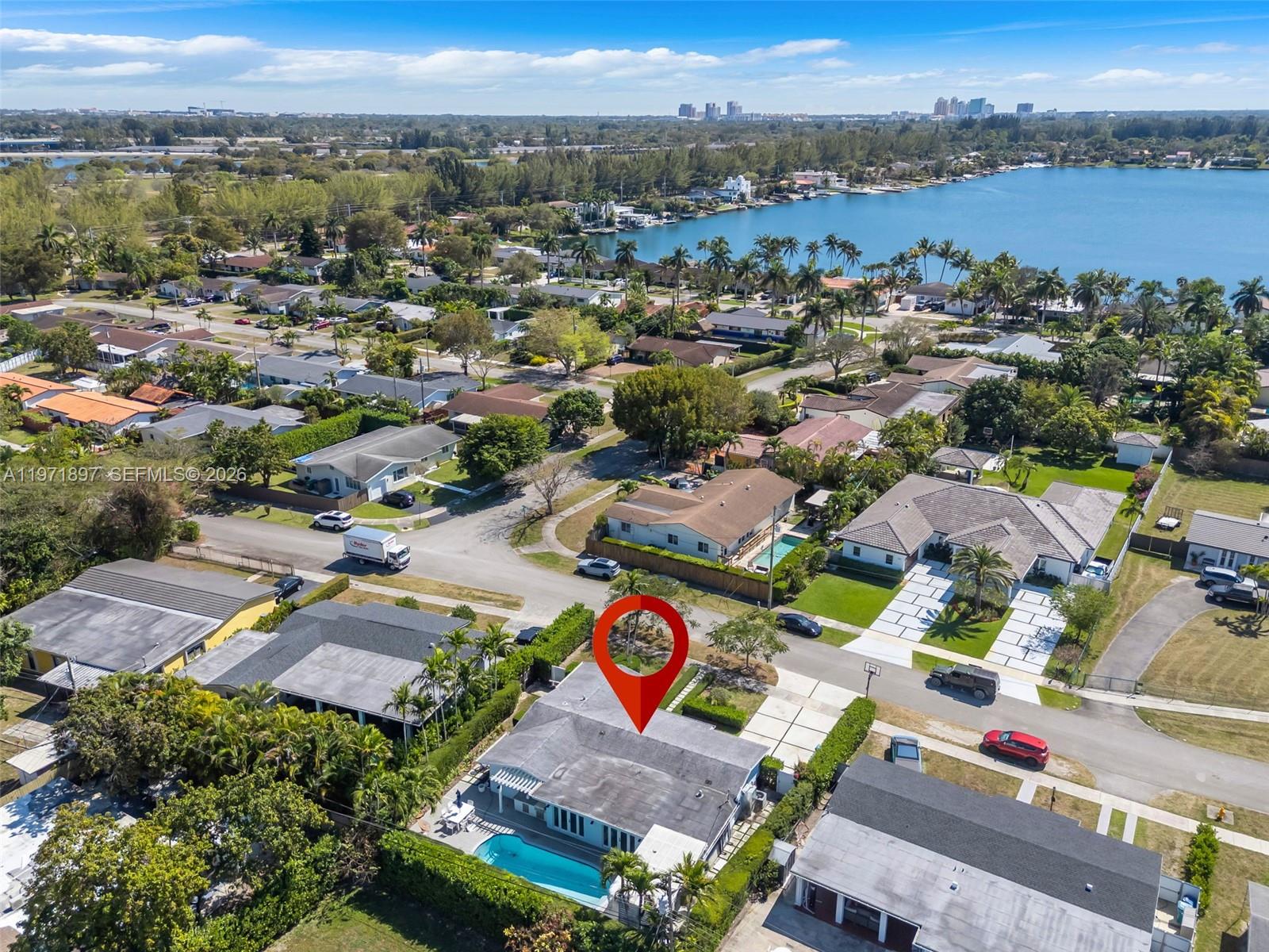 8311 Southwest 47th Street Miami, FL 33155 - Photo 38 of 48 an aerial view of residential houses with outdoor space