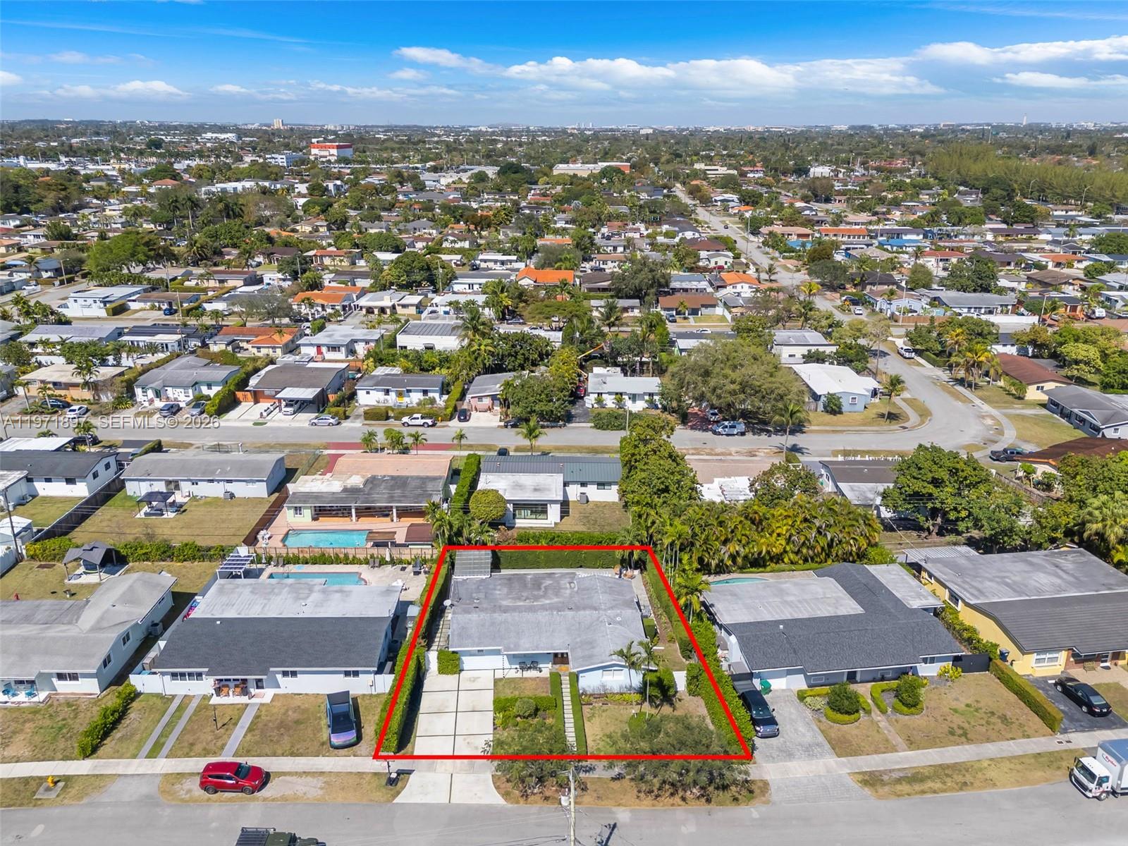 8311 Southwest 47th Street Miami, FL 33155 - Photo 44 of 48 an aerial view of residential houses with outdoor space