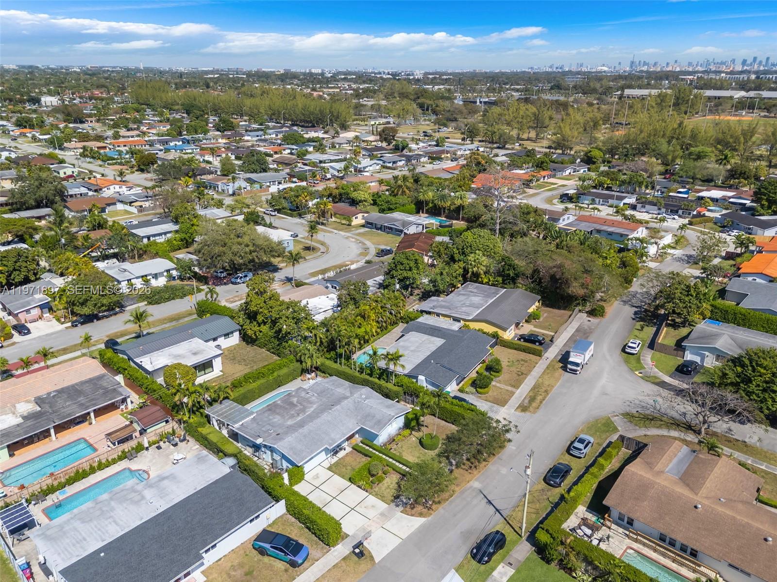 8311 Southwest 47th Street Miami, FL 33155 - Photo 47 of 48 an aerial view of a city with lots of residential buildings