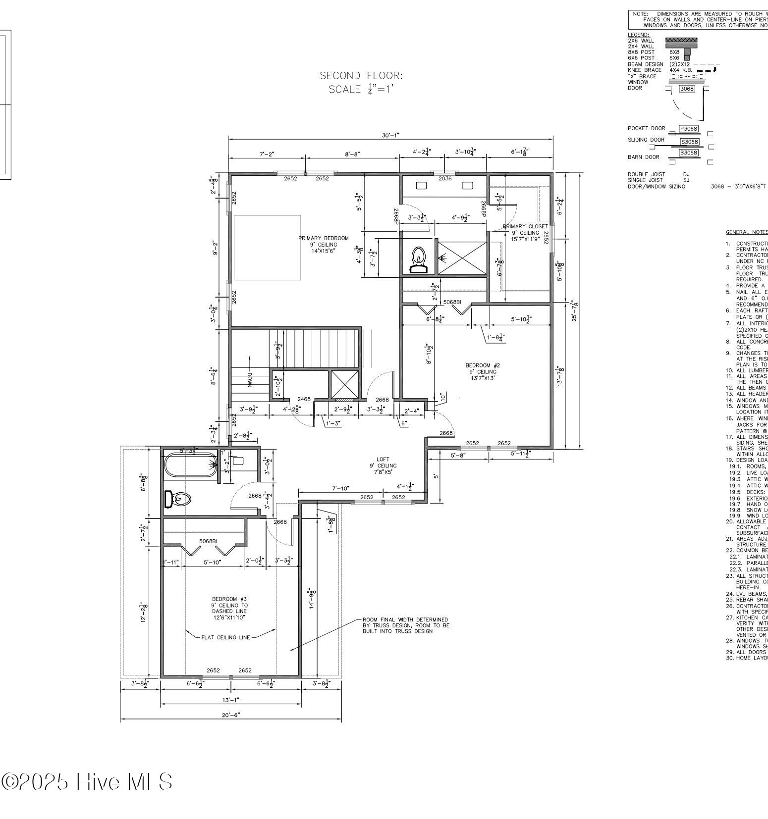 347 McCabe Road Morehead City, NC 28557 - Photo 44 of 45 Second Floor Plan