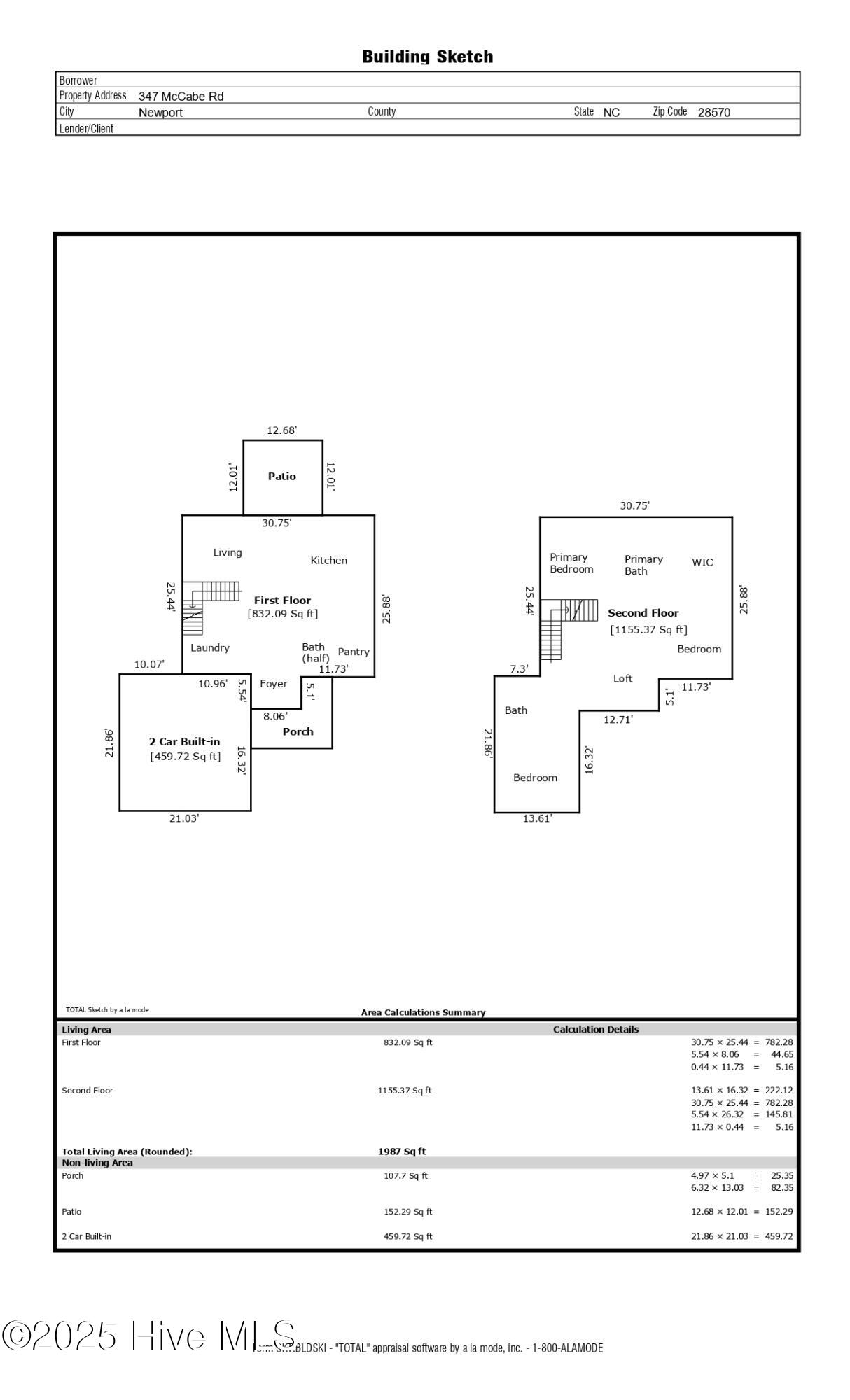 347 McCabe Road Morehead City, NC 28557 - Photo 45 of 45 Sketch/Floorplan