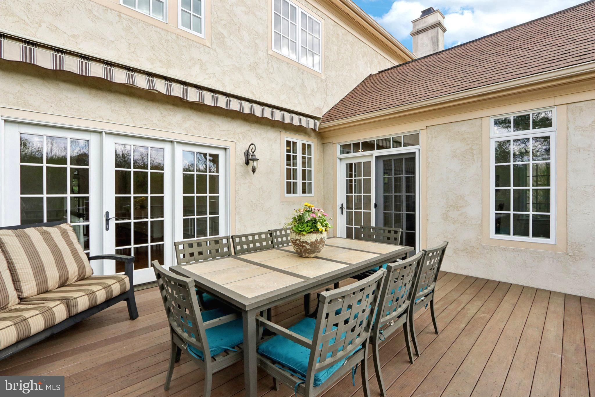 486 Church Road Devon, PA 19333 - Photo 75 of 83 Deck with awning