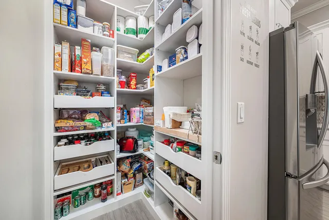 a room with storage and utility