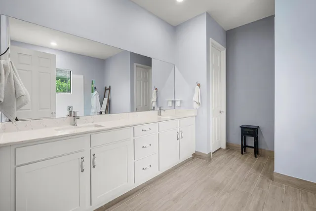 a house with a big yard