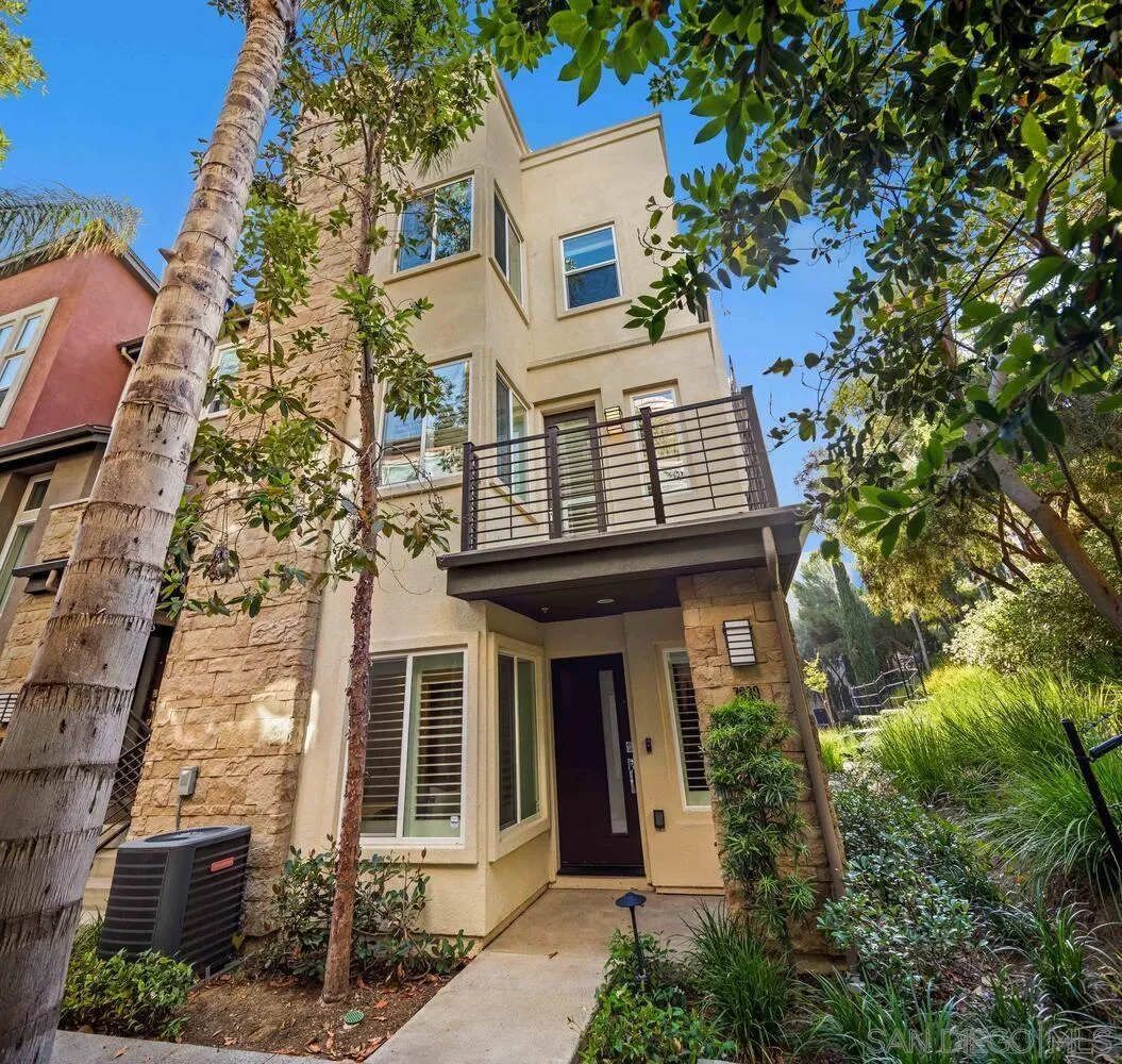 7830 Inception Way San Diego, CA 92108 - Photo 4 of 37 front view of a house with a small yard