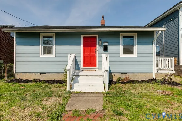 a front view of a house