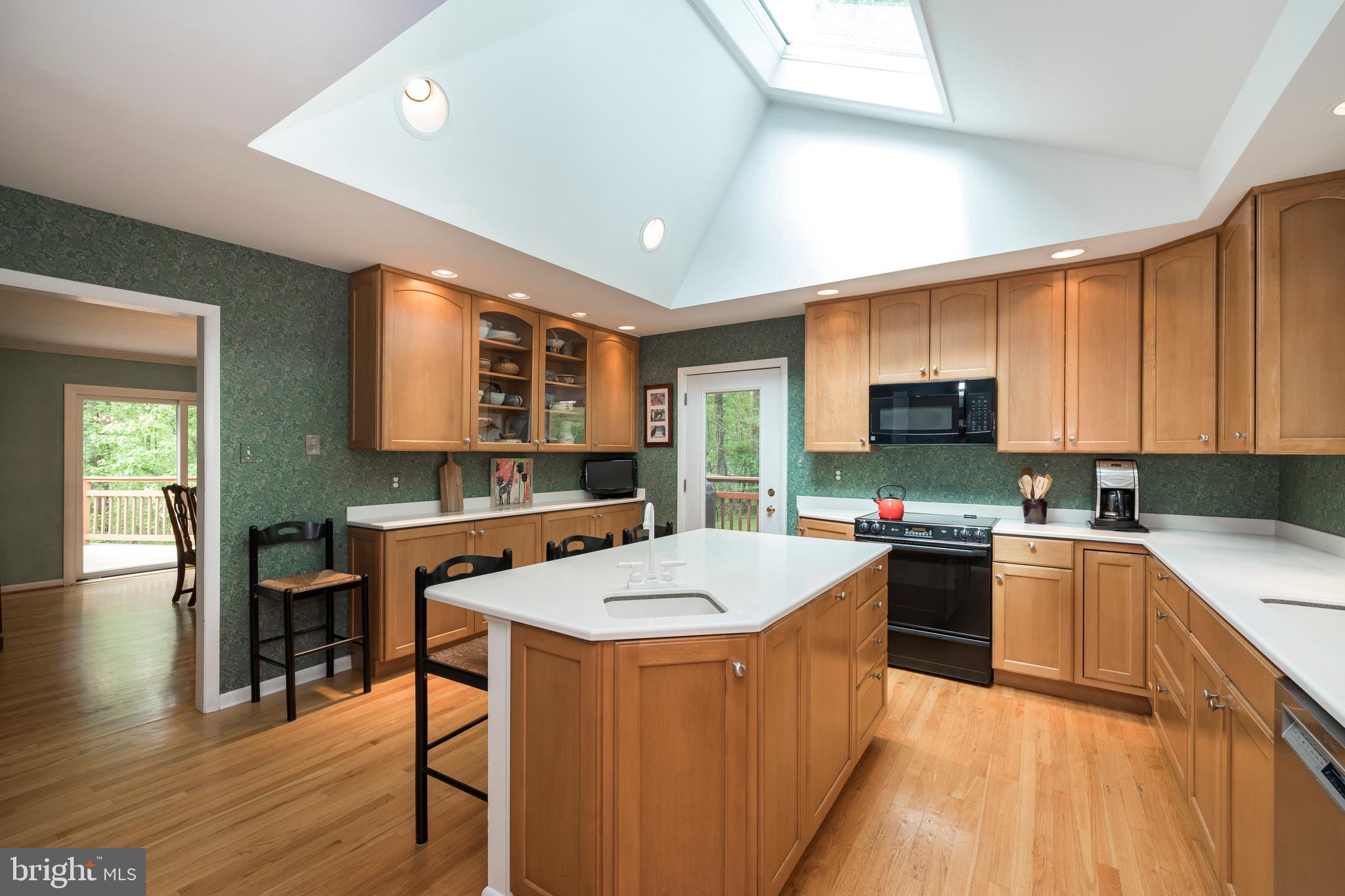 Large Eat in Kitchen with Skylight