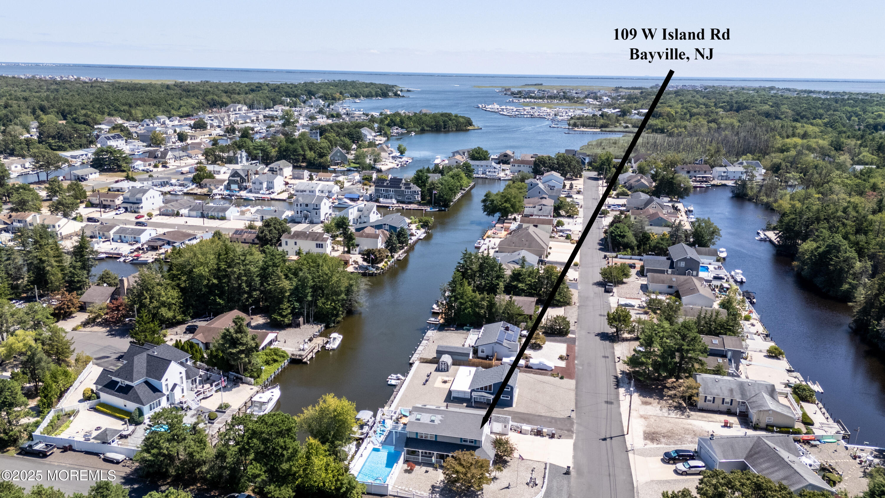 109 West Island Road Bayville, NJ 08721 - Photo 1 of 38 an aerial view of multiple house