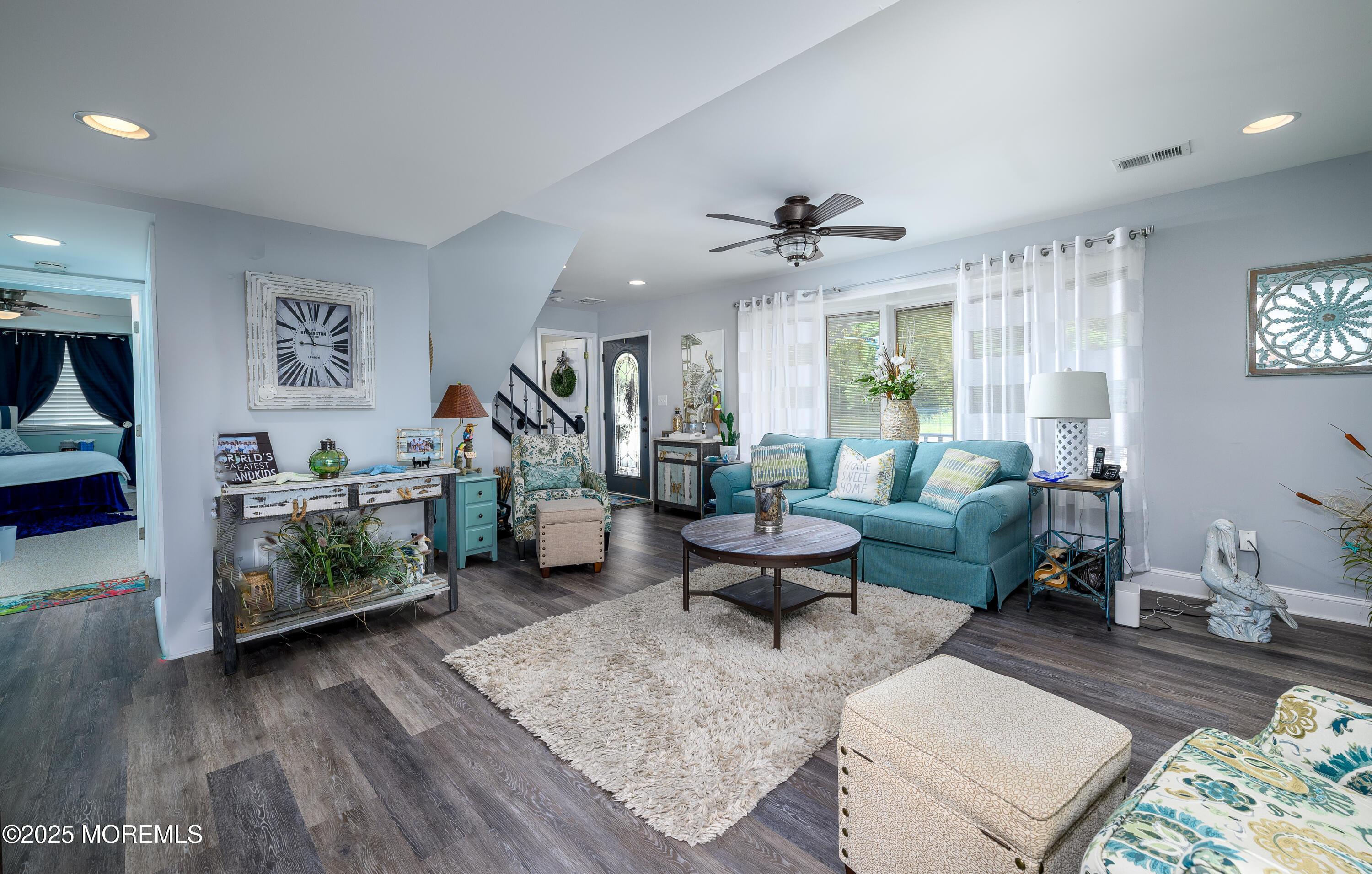 109 West Island Road Bayville, NJ 08721 - Photo 15 of 38 a living room with furniture and a wooden floor
