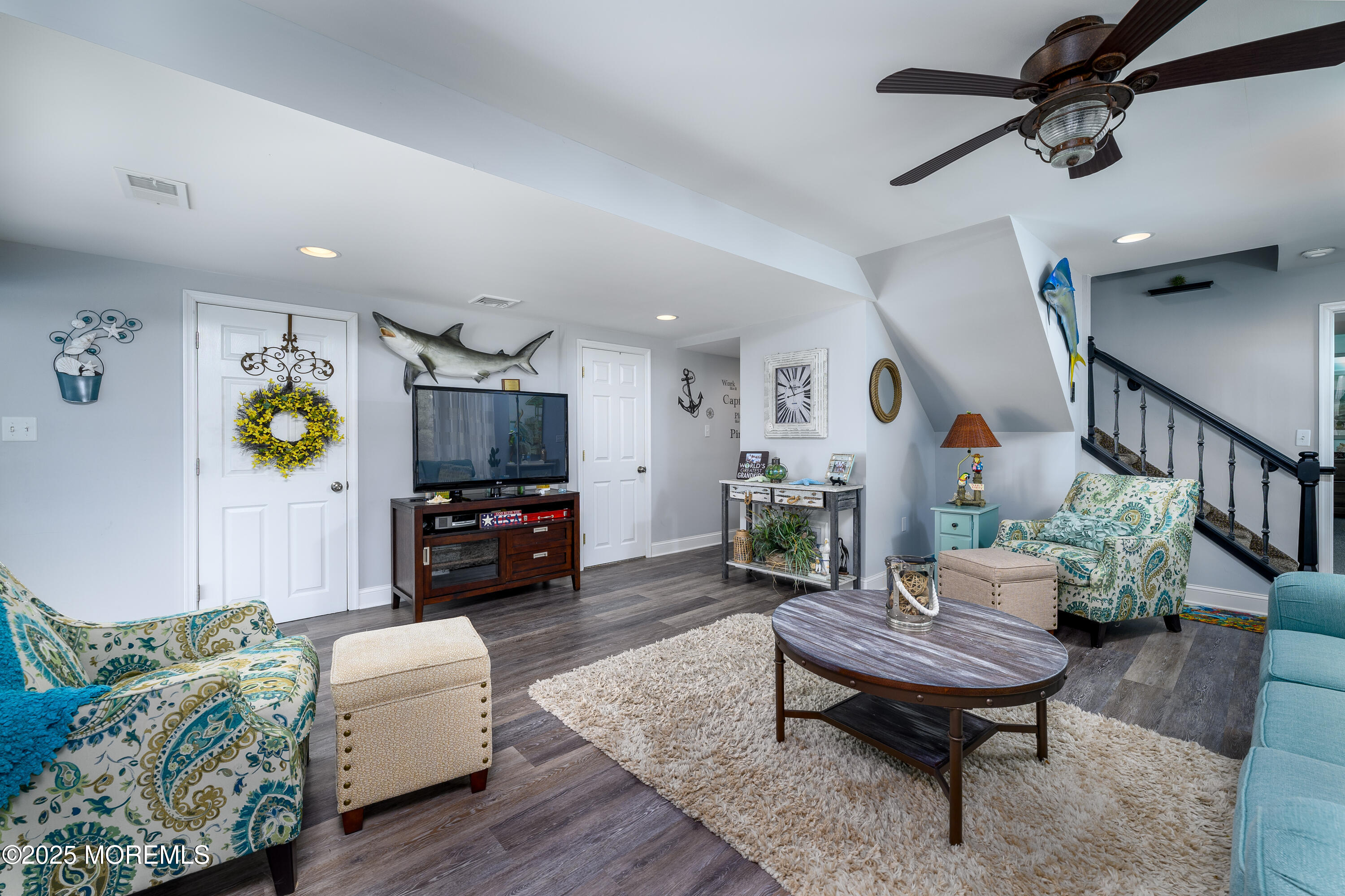109 West Island Road Bayville, NJ 08721 - Photo 16 of 38 a living room with furniture and a wooden floor