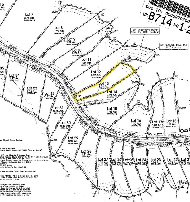 Np13 Old Chapman Bridge Road Salem, SC 29676 - Photo 9 of 10 Note: Photographs showing approximate lot line lo