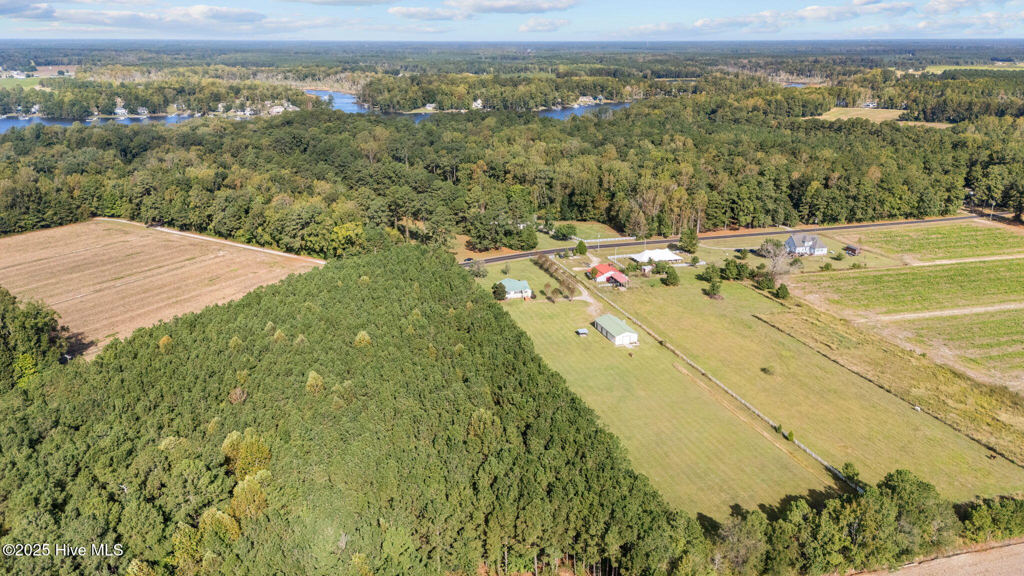 1131 Post Road Bath, NC 27808 - Photo 51 of 53 1131 ariel view with creek