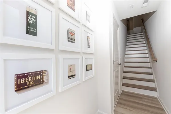 a view of a entryway with stairs