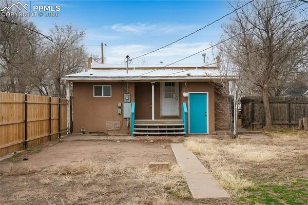 a front view of a house