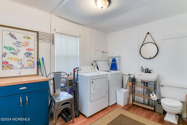 a view of a workspace with furniture and toys