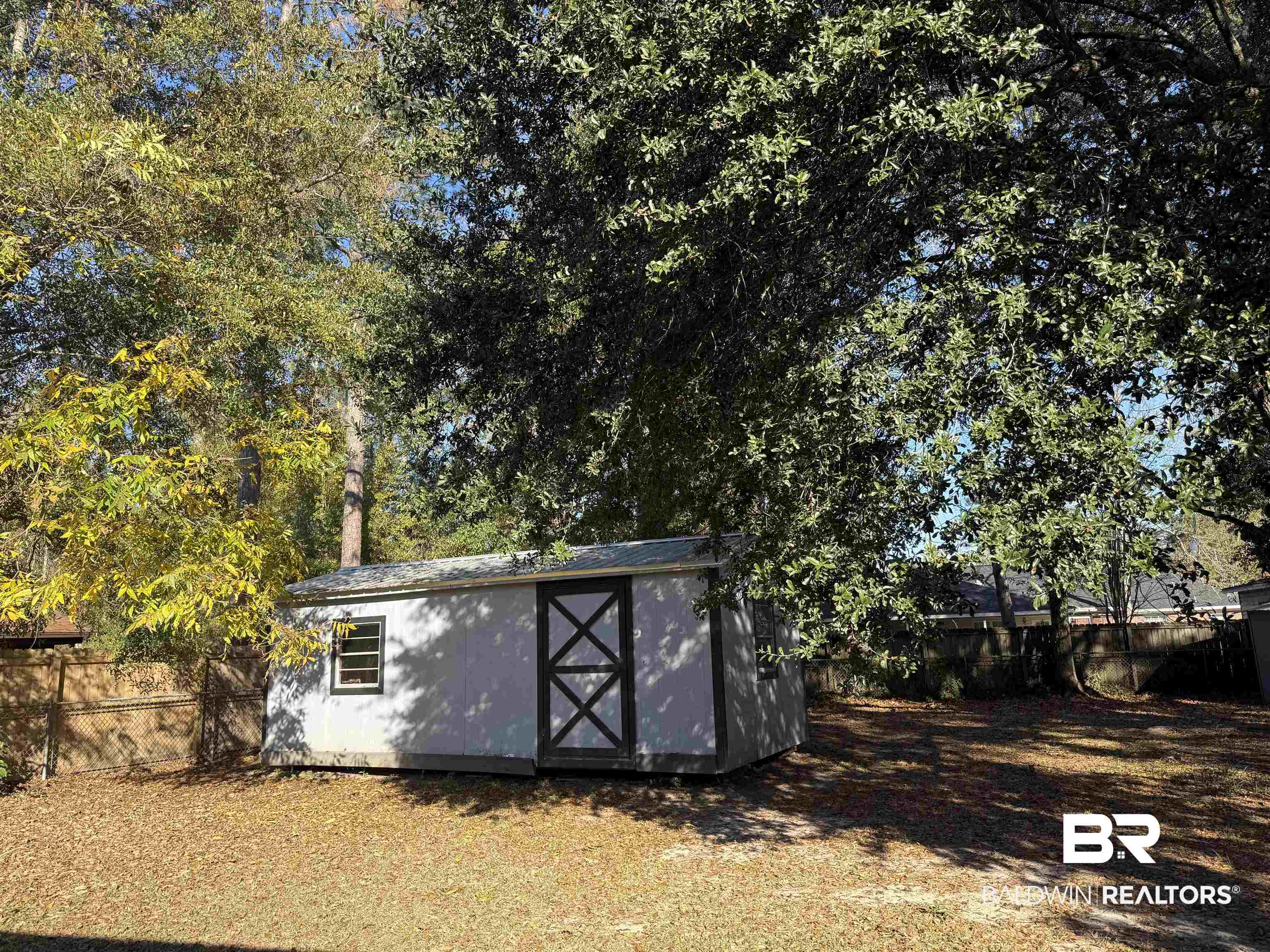 114 Spruce Avenue Brewton, AL 36426 - Photo 11 of 13 View of shed featuring a fenced backyard