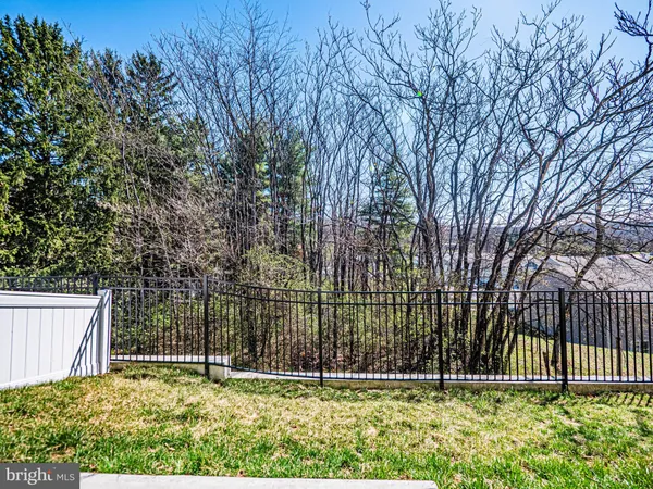 a view of backyard with green space