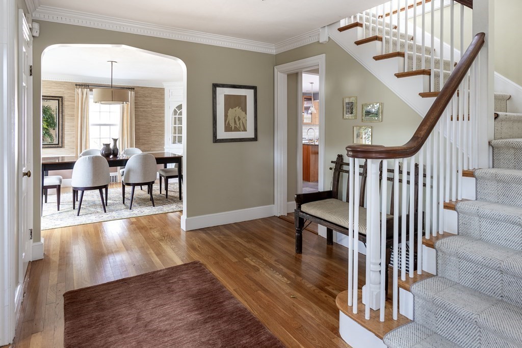47 Arlington Road Brookline, MA 02467 - Photo 3 of 29 a view of a livingroom with furniture and hardwood floor