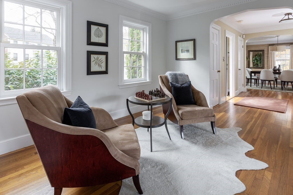 47 Arlington Road Brookline, MA 02467 - Photo 7 of 29 a living room with furniture and a window