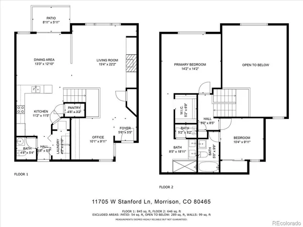 $489,000 | 11705 West Stanford Lane, Morrison, CO 80465