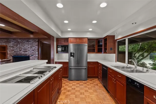 a view of livingroom with furniture and chandelier fan