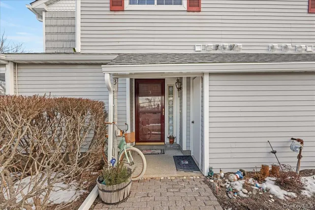 a view of a entryway door front of house
