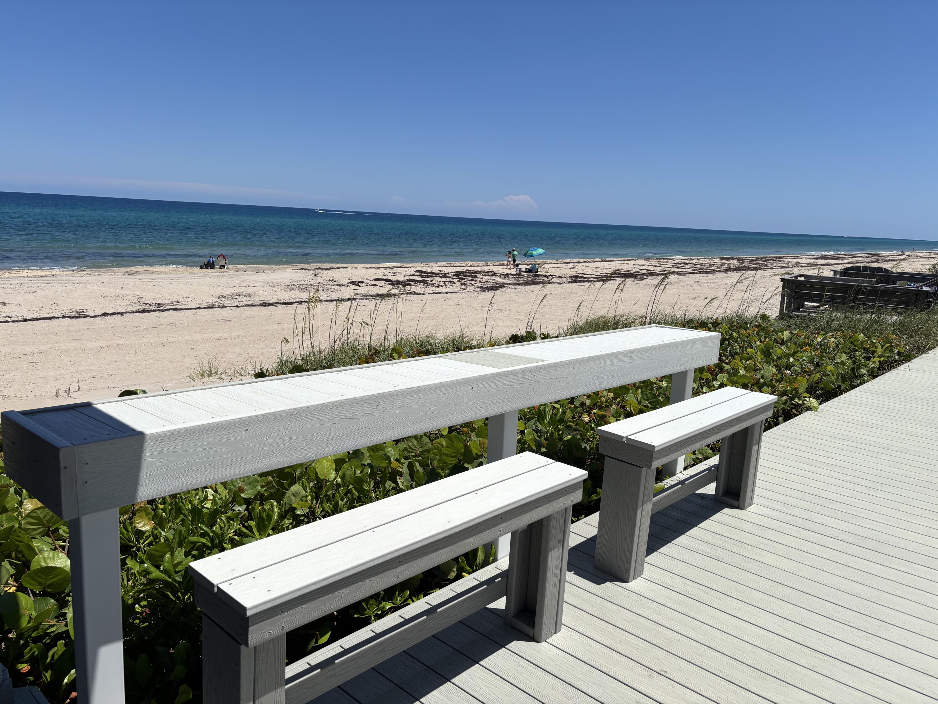 5505 North Ocean Boulevard, Unit 3204 Ocean Ridge, FL 33435 - Photo 29 of 33 a view of a patio with wooden floor