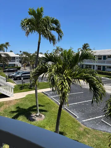 a view of an outdoor space and swimming pool