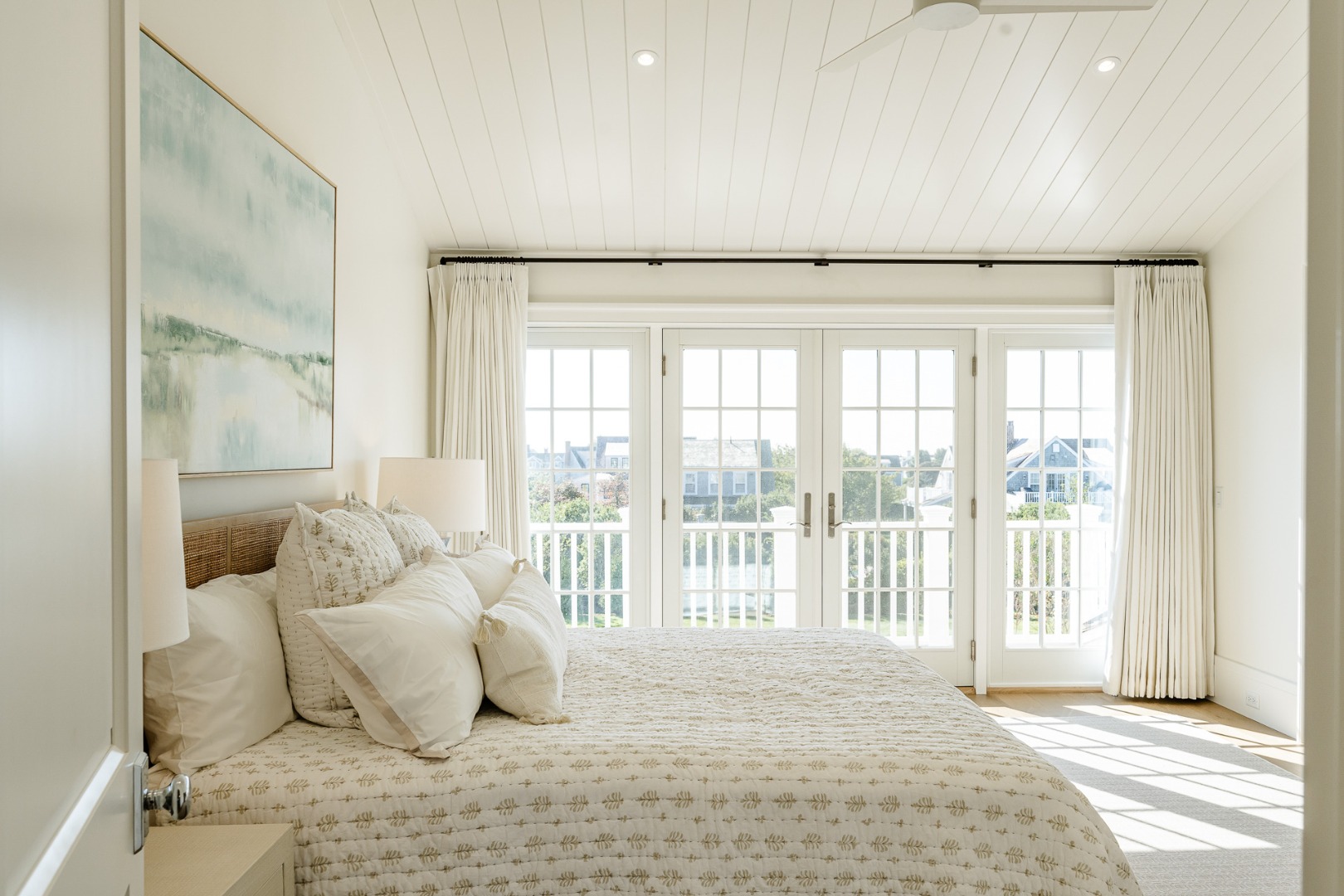 3 Westerwick Drive Nantucket, MA 02554 - Photo 20 of 49 a bedroom with furniture and a large window