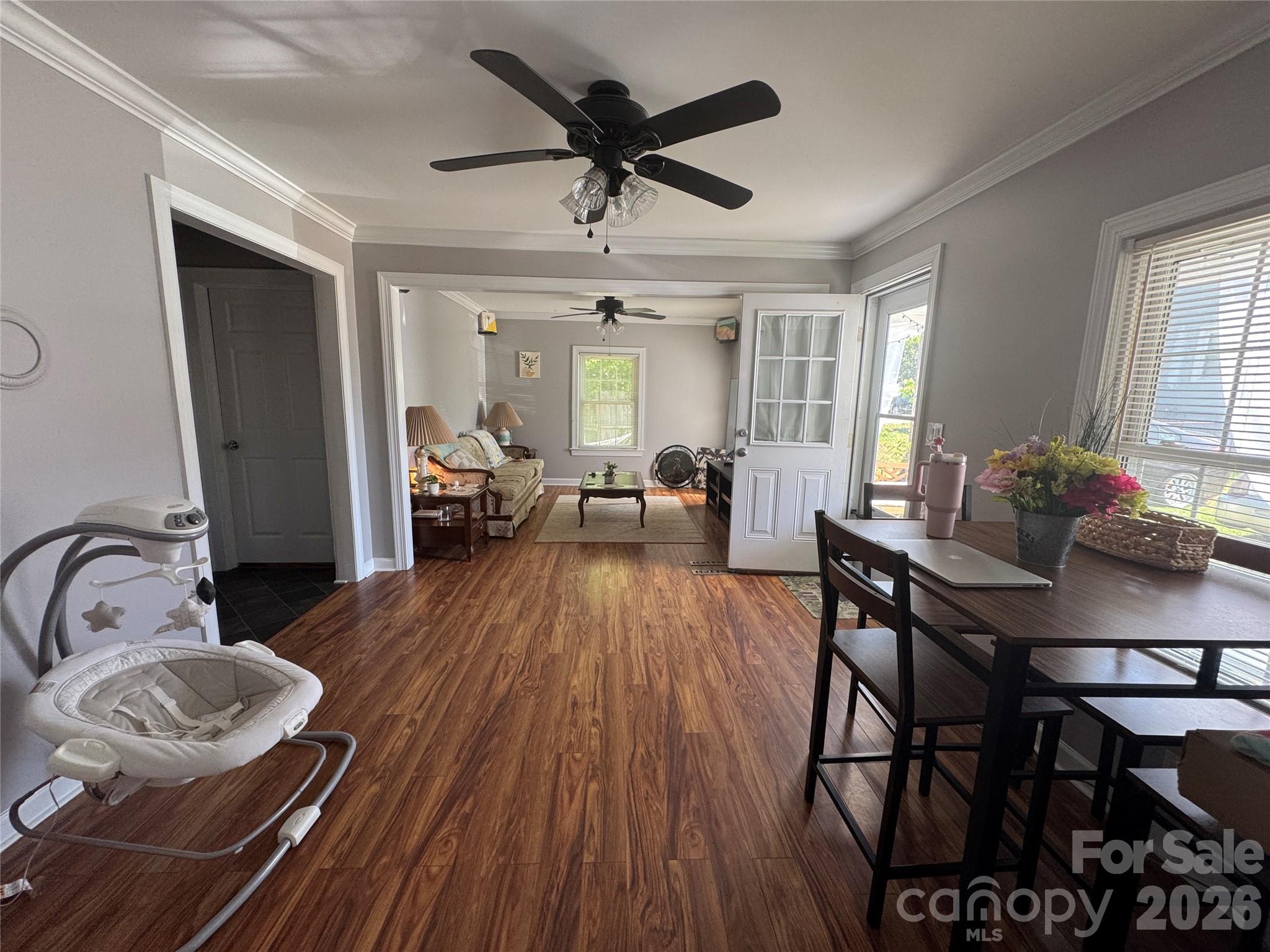1405 Hickory Grove Road Gastonia, NC 28056 - Photo 8 of 15 a view of a livingroom with furniture window and wooden floor
