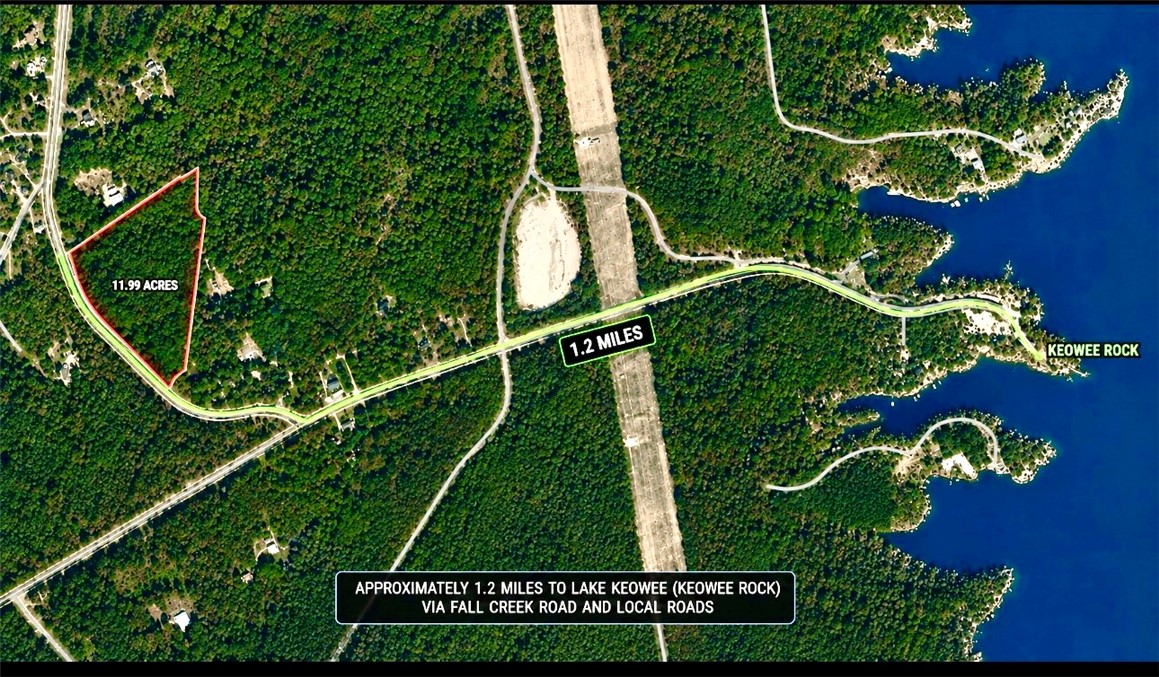 0 Fall Creek Road Salem, SC 29676 - Photo 7 of 8 A sprawling 11.99-acre forested lot offers a serene escape with convenient road access to Lake Keowee.