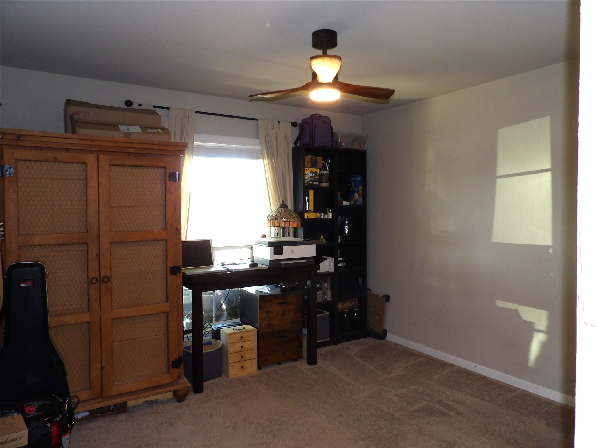930 Pumpkin Ridge New Braunfels, TX 78130 - Photo 12 of 32 Carpeted room with a ceiling fan light fixture
