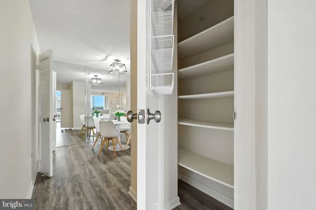 a view of a living room and dining room