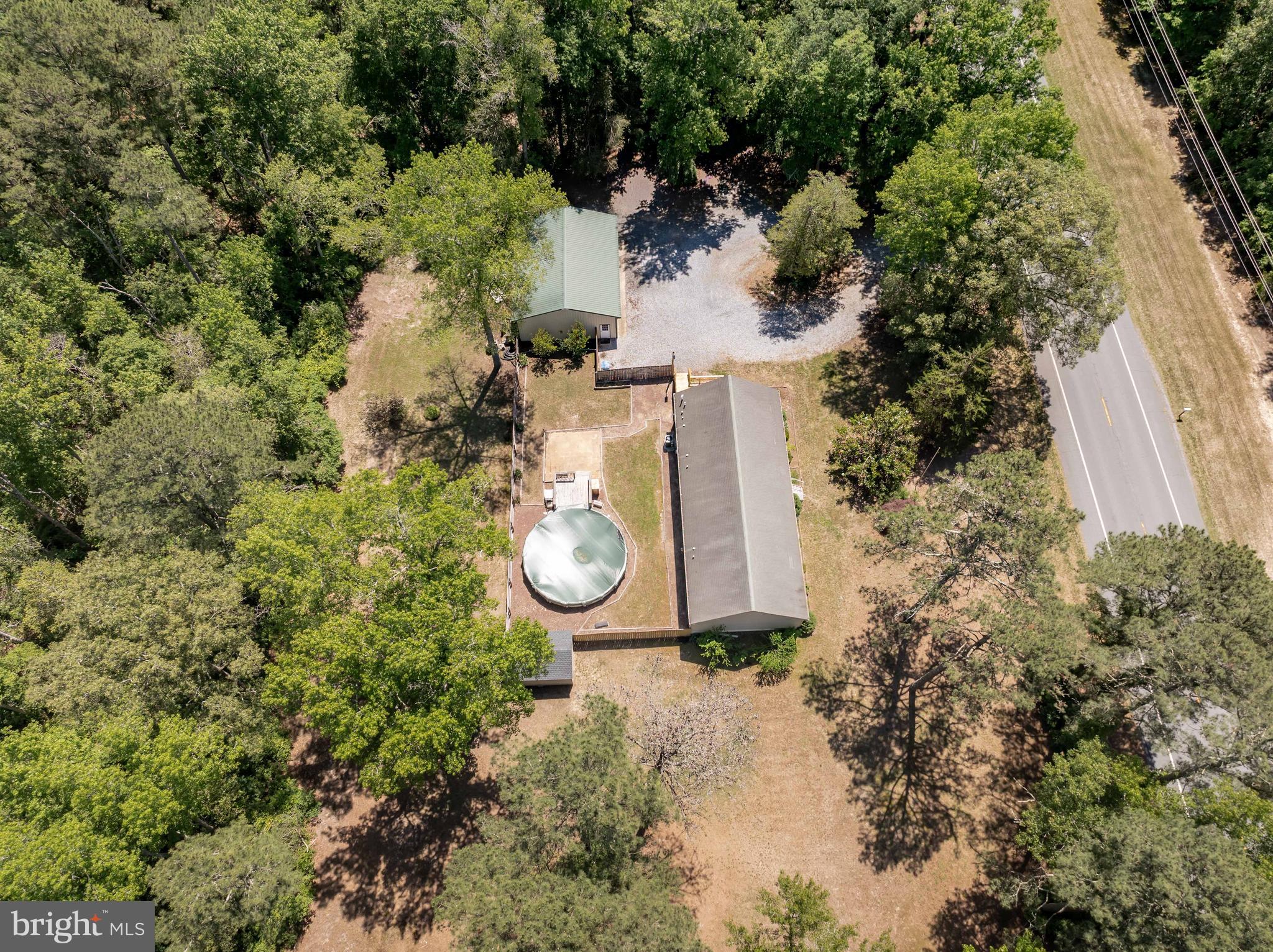 6635 Libertytown Road Berlin, MD 21811 - Photo 86 of 88 an aerial view of a house with garden space and sitting area