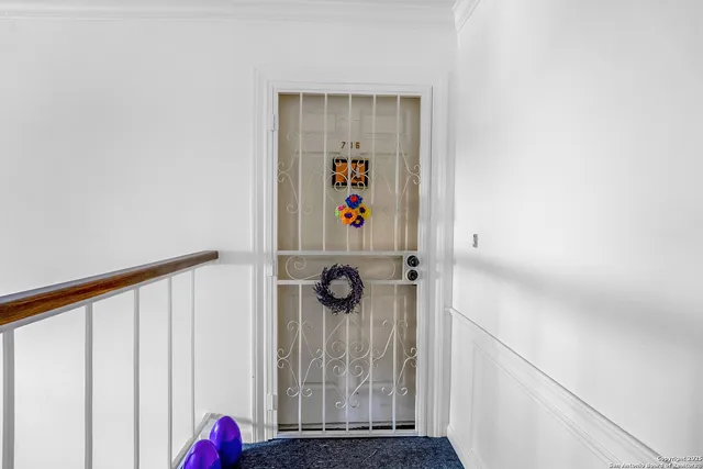 a view of a door and entryway