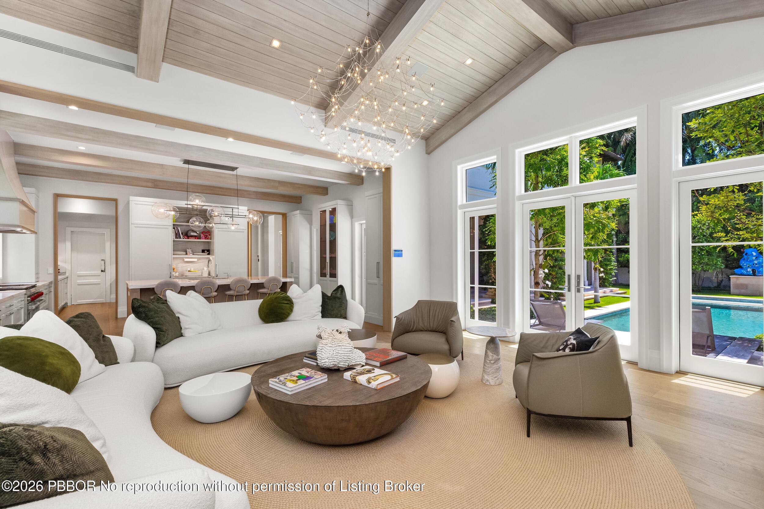 220 Jungle Road Palm Beach, FL 33480 - Photo 25 of 78 Family Room to Pool