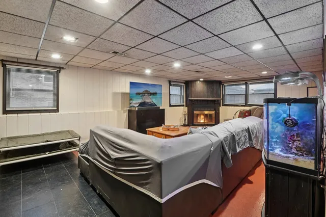 a bed room with a bed and furniture