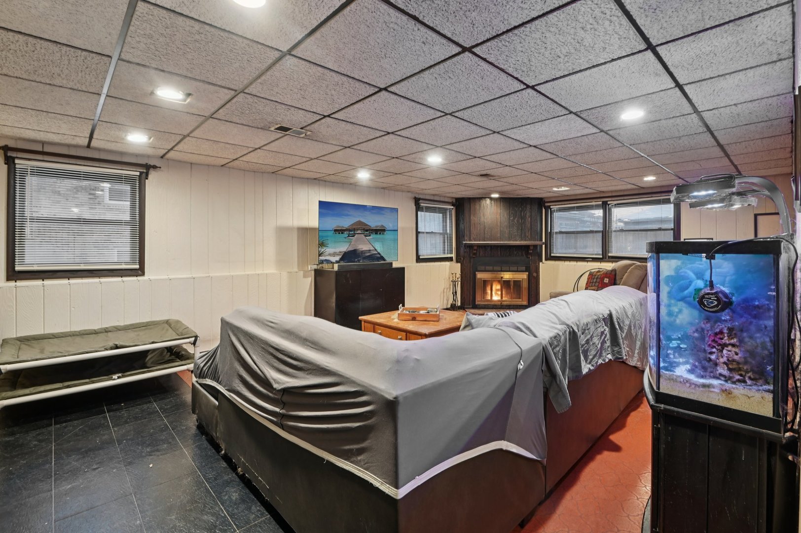 7605 Banks Street Justice, IL 60458 - Photo 26 of 47 a bed room with a bed and furniture