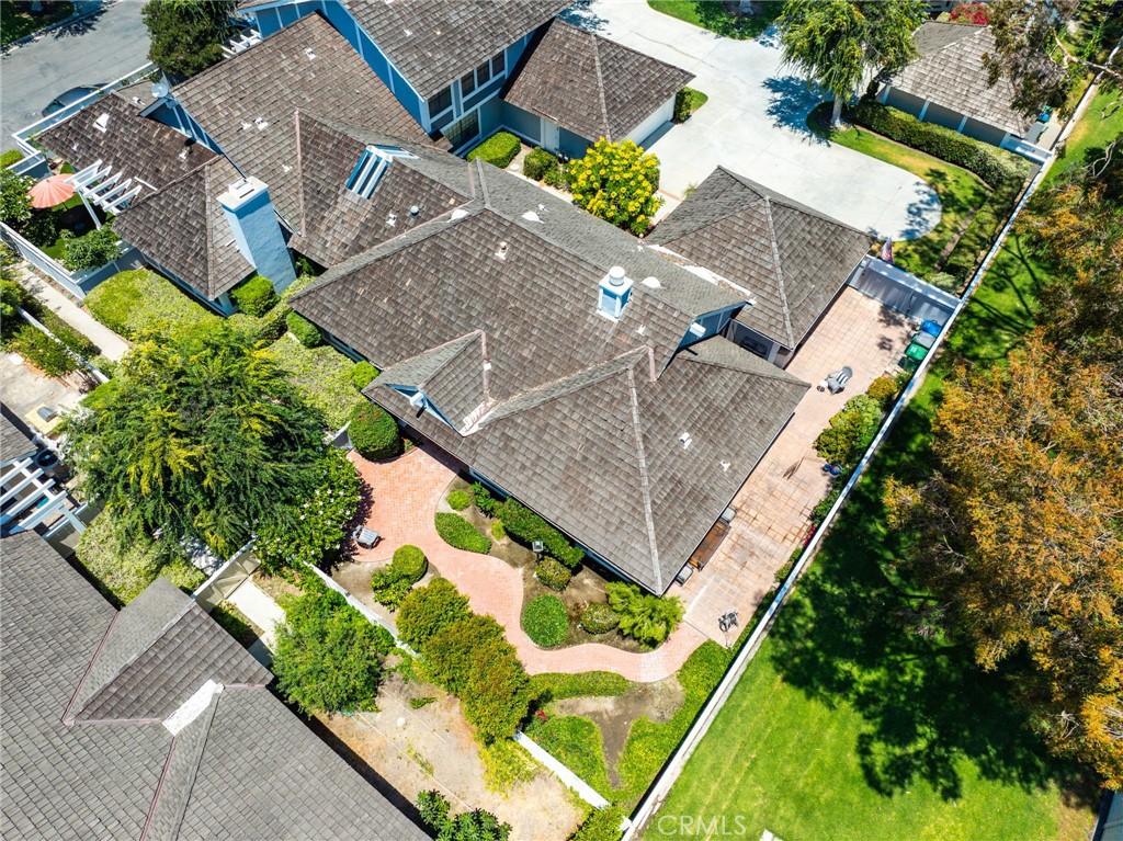 14 Thunder Trail, Unit 28 Irvine, CA 92614 - Photo 34 of 60 The aerial picture shows the property and its outdoor space. It is an one of kind property on this street.