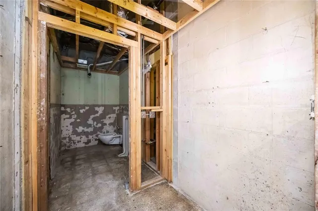 a view of water heater room