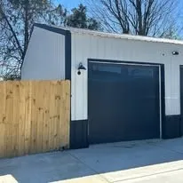 a backyard of a house