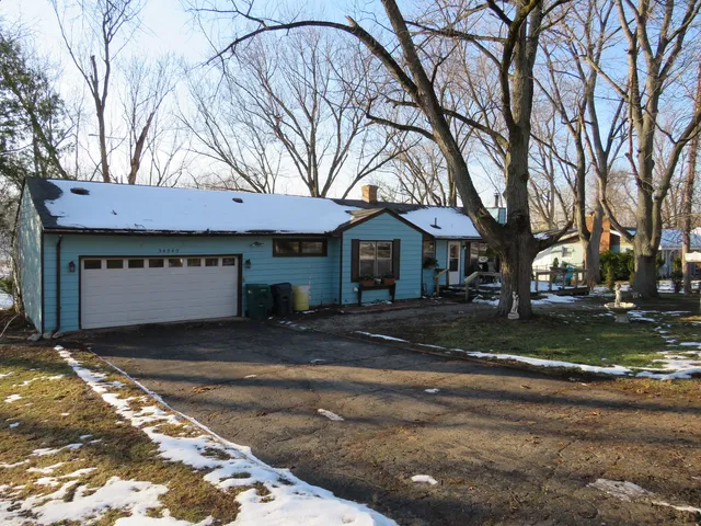 a front view of a house