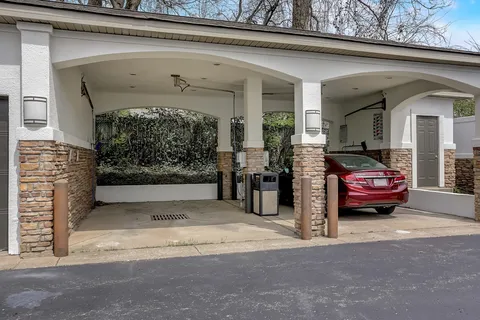 a view of car garage